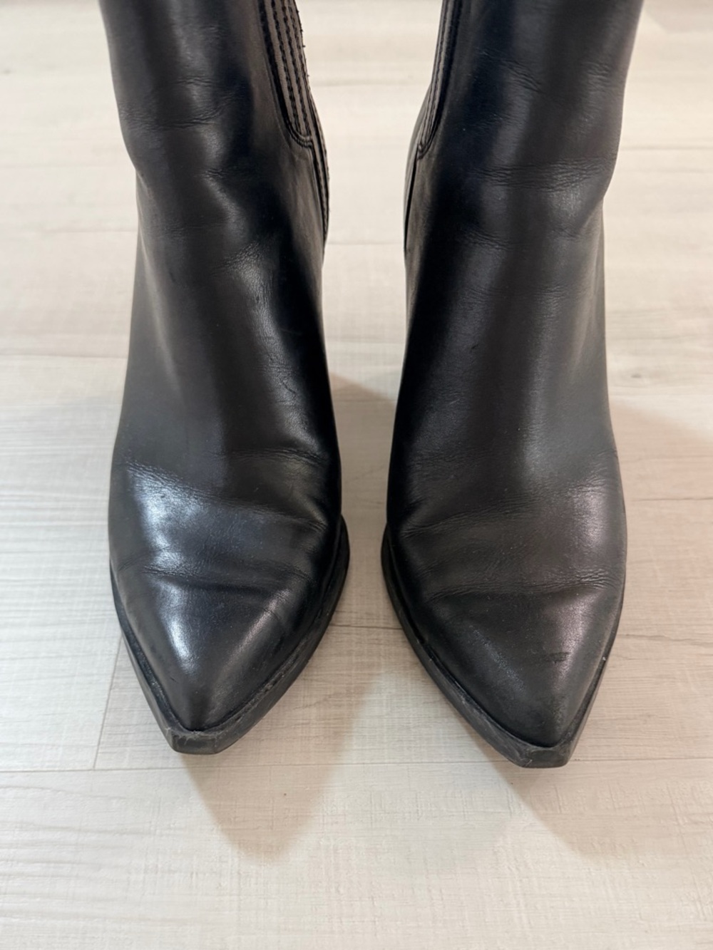 Marc Fisher Oshay Pointed Toe‎ Block Heel Boot Size 36.5 - Picture 8 of 14